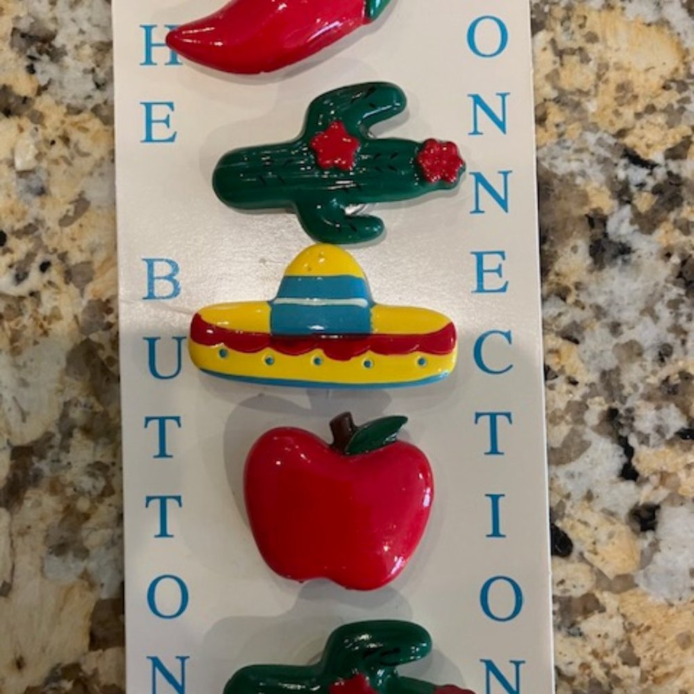 Colorful Button Covers Set of 5